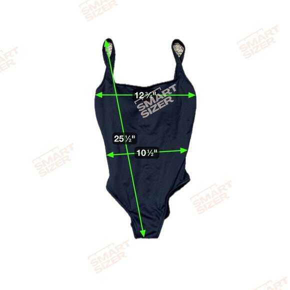 Polo Ralph Lauren Black One Piece Swimsuit Sleek & Slimming Design Size Medium - Picture 6 of 6